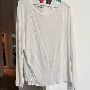 Michael Stars Classic White Long Sleeve Tee